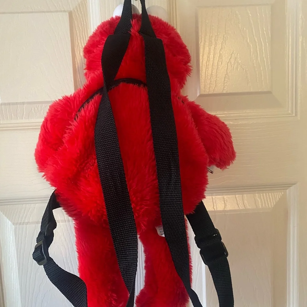 Red Elmo Plush Backpack - Picture 2 of 6
